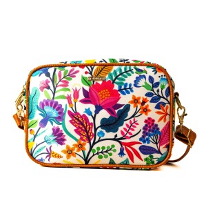 Torebka Listonoszka 2w1 MULTICOLOR GARDEN – Wegańska, Mała, W Żywe Wzory Kwiatowe